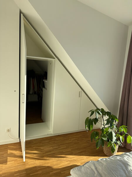 Der versteckte Durchgang ist genial